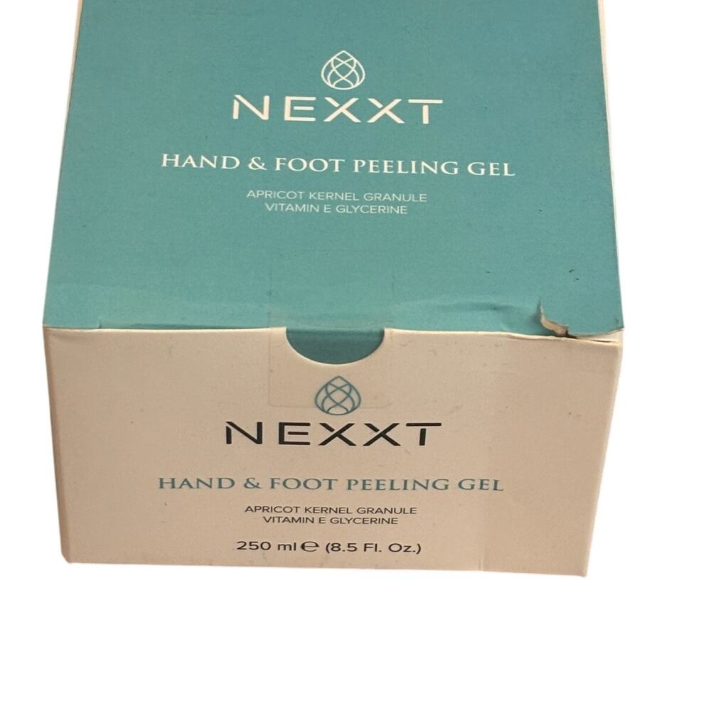 Nexxt Hand Foot Peeling Gel Apricot Kernel Vitamin E‎ Glycerine 250ml 8.5 Fl Oz